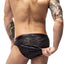 Male Power Black Zip-It 2X Zip Bikini Brief