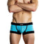 Male Power Blue Athletic-Mesh Sport Trunk