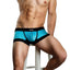 Male Power Blue Athletic-Mesh Sport Trunk