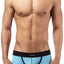 Male Power Blue Athletic-Mesh Sport Trunk