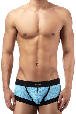 Male Power Blue Athletic-Mesh Sport Trunk thumbnail 1