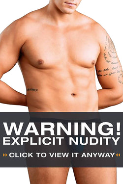 Male Power Blue Swirl Mesh-Pouch G-String thumbnail 1