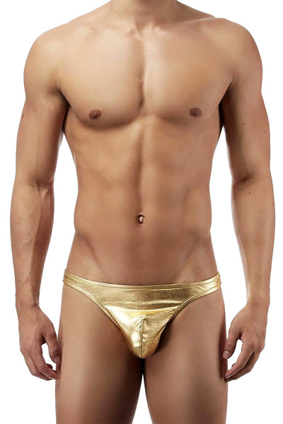 Male Power Gold Heavy-Metal Bong Thong