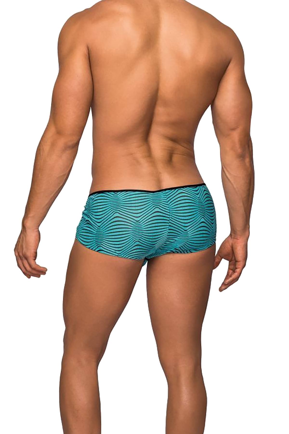 Male Power Green Tranquil Abyss Micro Mini-Short Brief