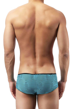 Male Power Green Tranquil Abyss Micro Mini-Short Brief thumbnail 2