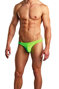 Male Power Lime Euro-Male Spandex Brazilian-Pouch Bikini Brief thumbnail 3