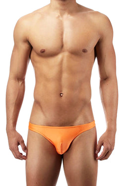 Male Power Orange Euro-Male Spandex Brazilian-Pouch Bikini Brief thumbnail 1
