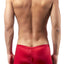 Male Power Red Satin/Lycra Low-Rise Trunk