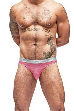 Male Power Salmon Mesh/Rib Bong Thong thumbnail 4