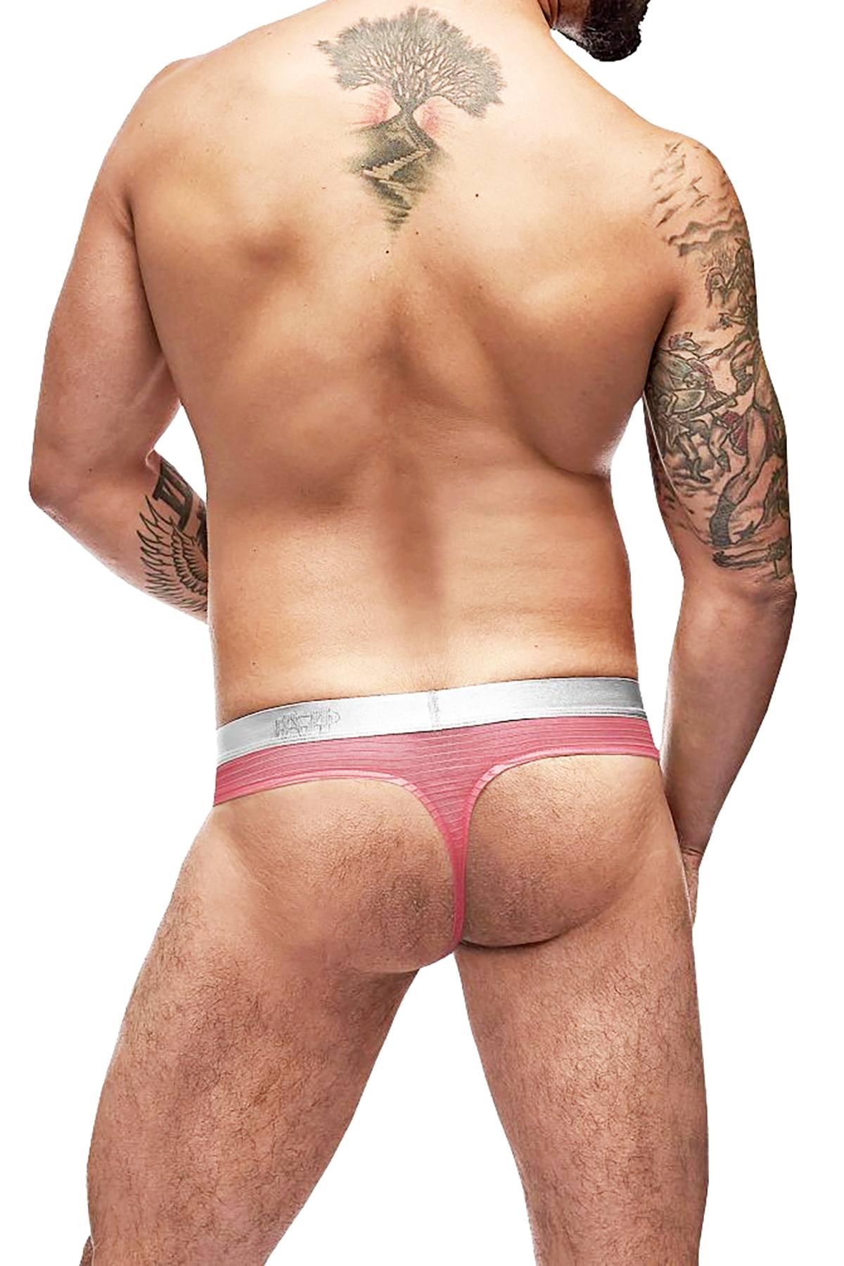 Male Power Salmon Mesh/Rib Bong Thong