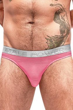 Male Power Salmon Mesh/Rib Bong Thong thumbnail 1