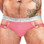 Male Power Salmon Mesh/Rib Ring Jock