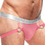 Male Power Salmon Mesh/Rib Ring Jock