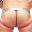 Male Power Salmon Mesh/Rib Ring Jock