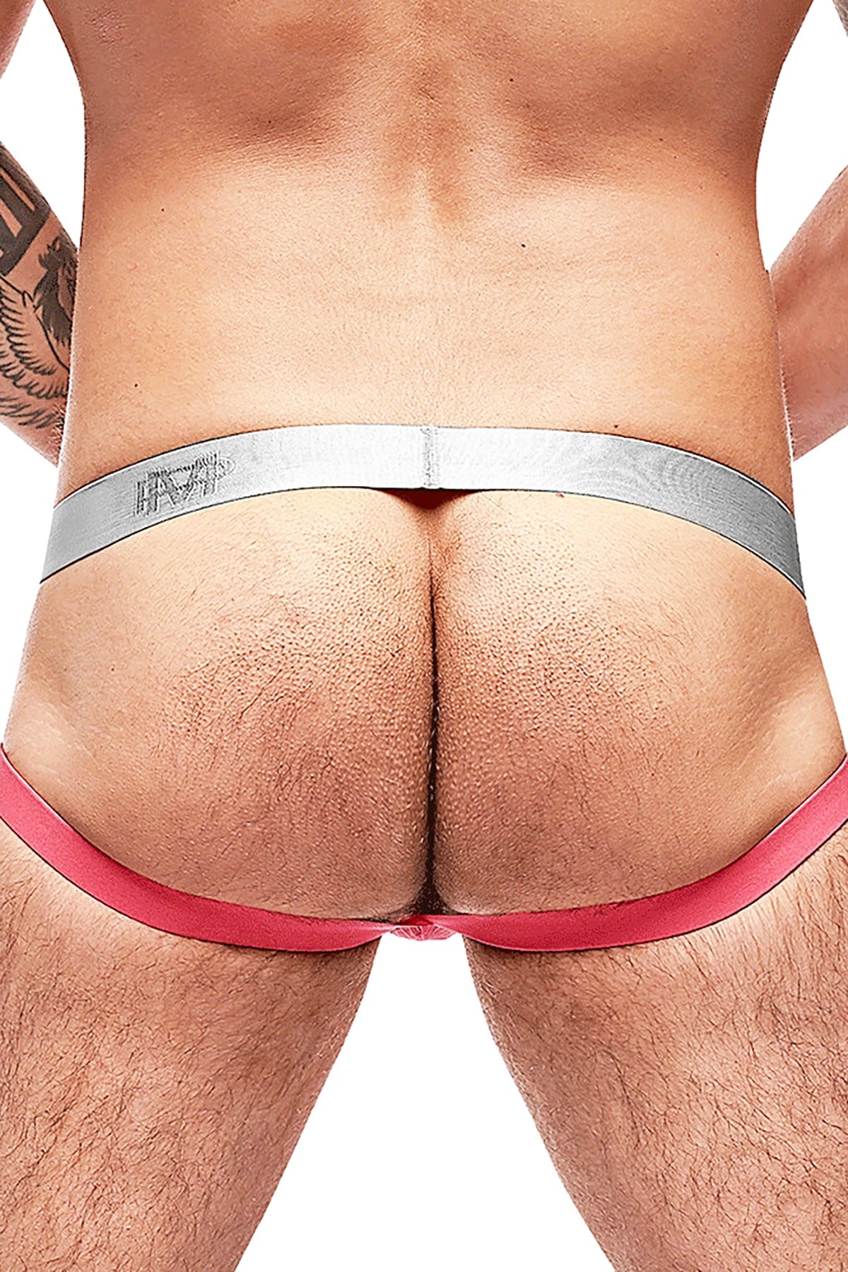 Male Power Salmon Mesh/Rib Ring Jock