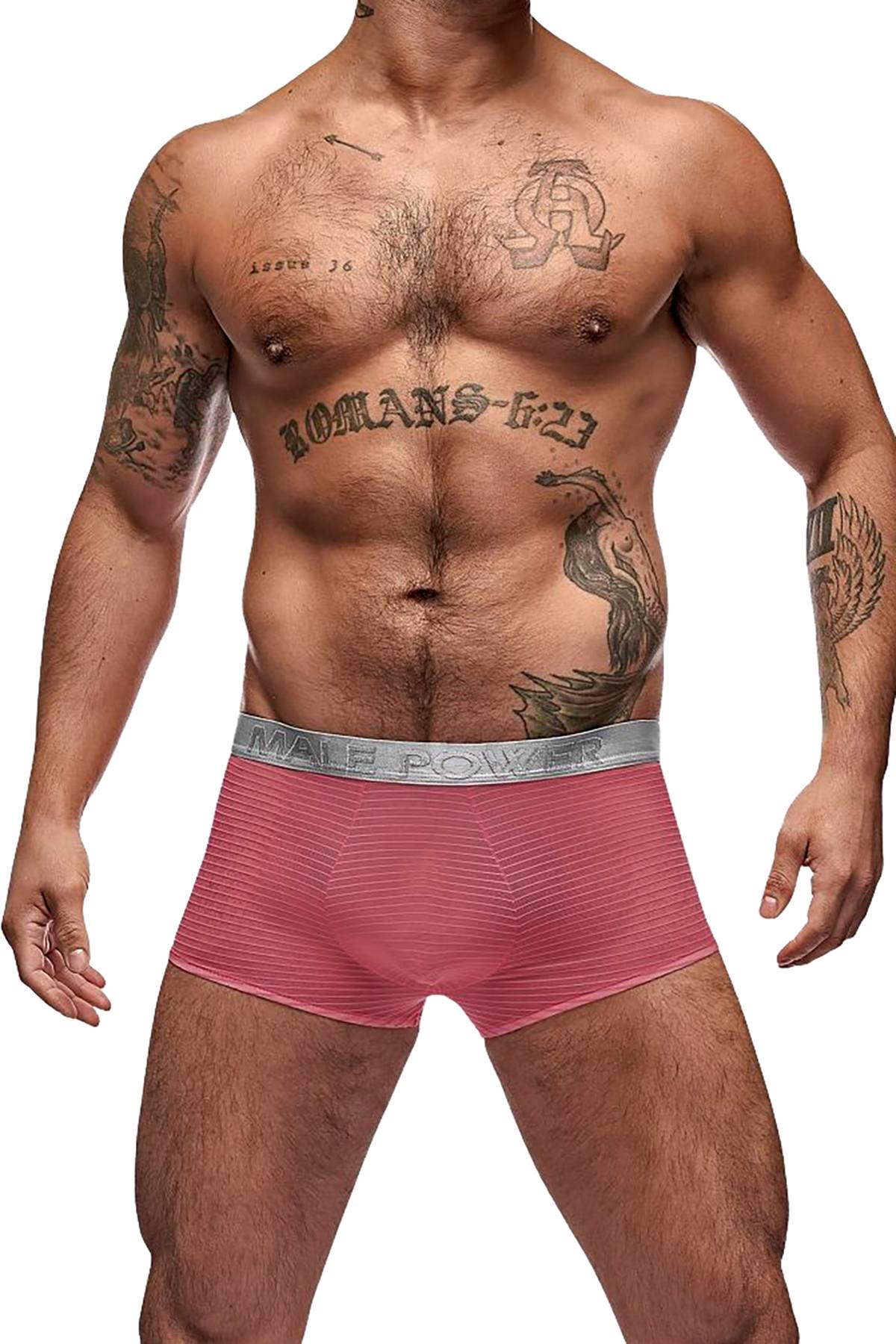 Male Power Salmon Mesh/Rib Trunk