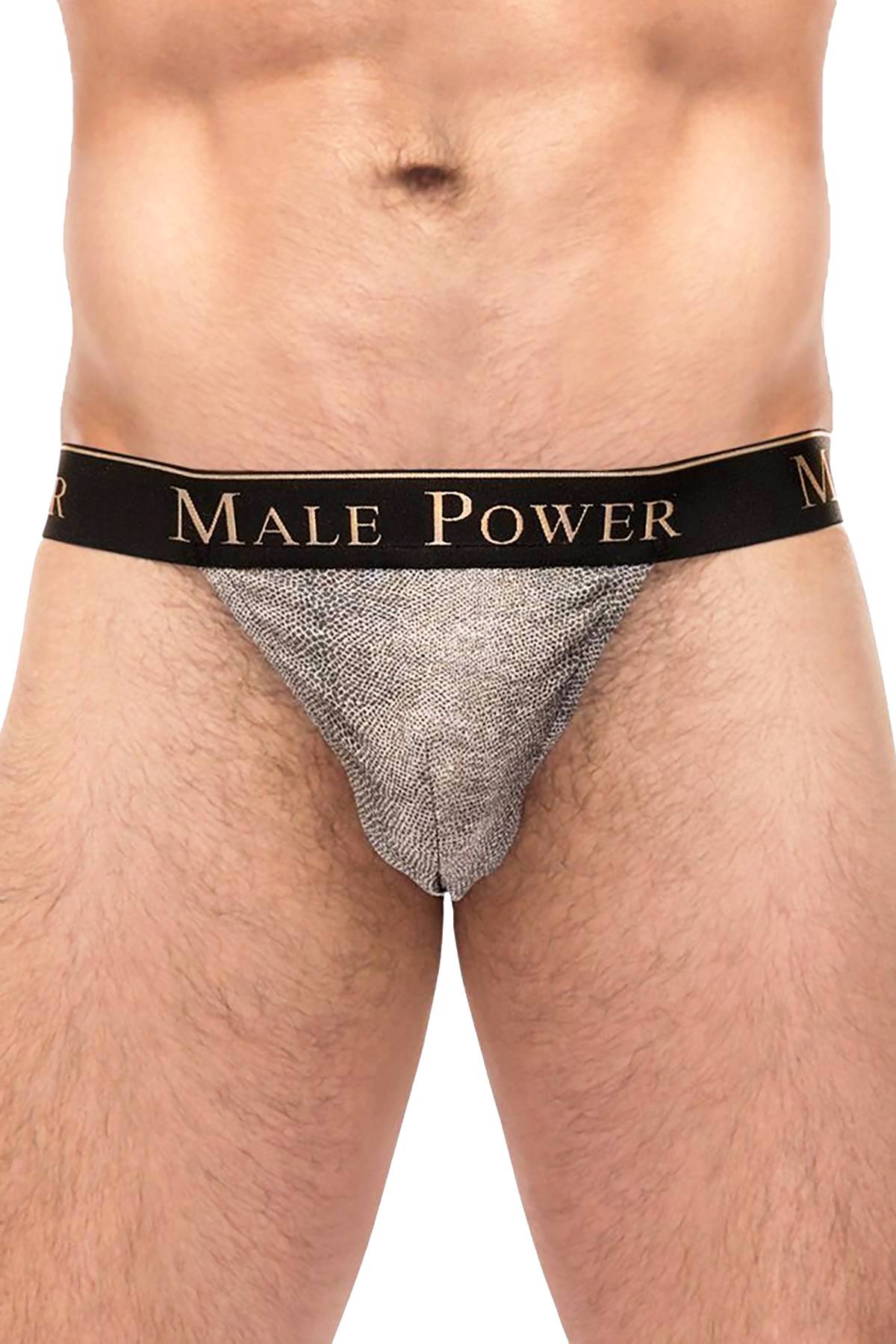 Male Power Snake-Print Viper Micro G-String