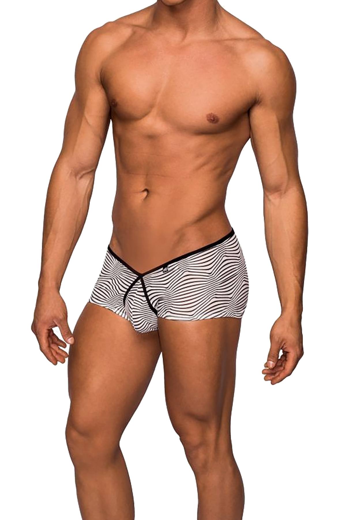 Male Power White Tranquil Abyss Micro Mini-Short Brief