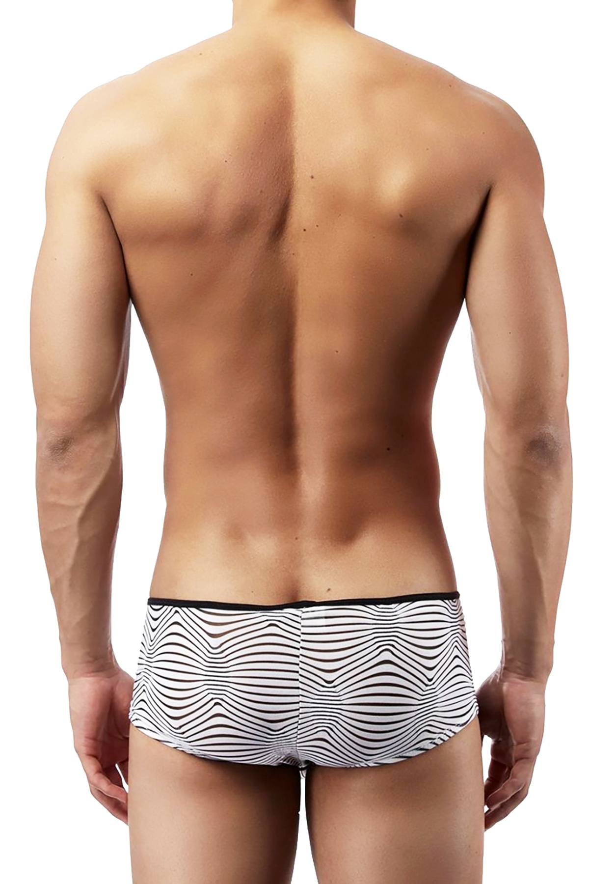 Male Power White Tranquil Abyss Micro Mini-Short Brief