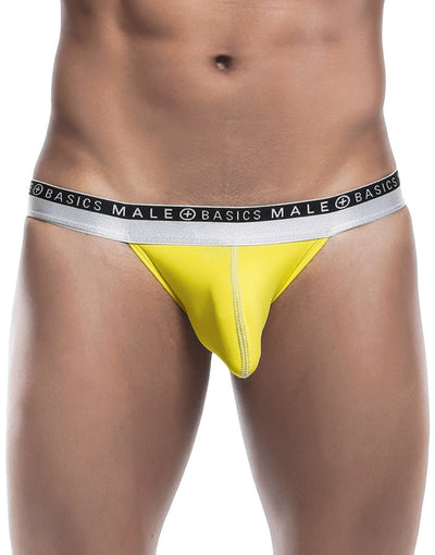 Male basics Yellow Ergonomic Pouch Bikini