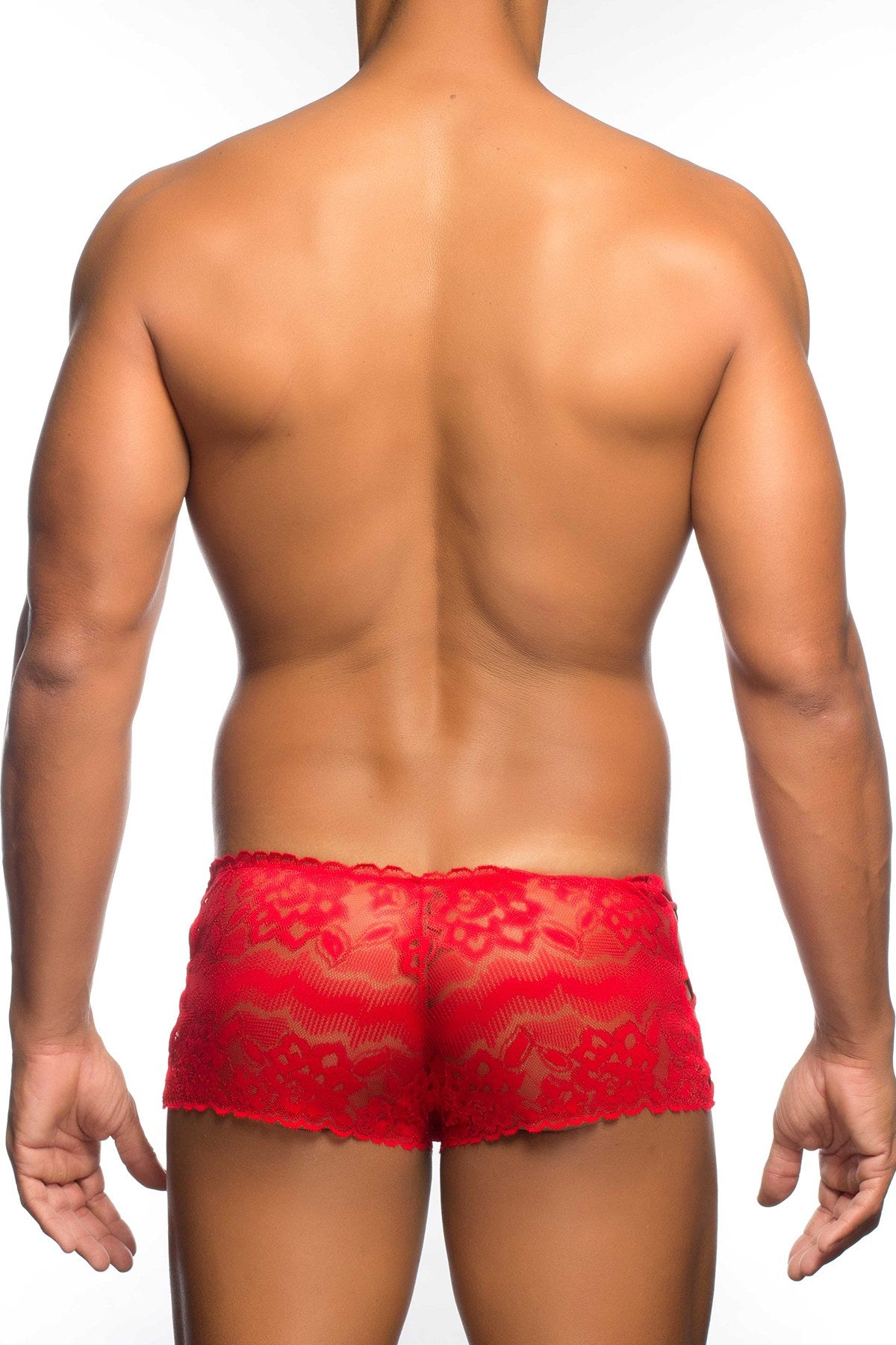 Malebasics Red Lace Open Boxer