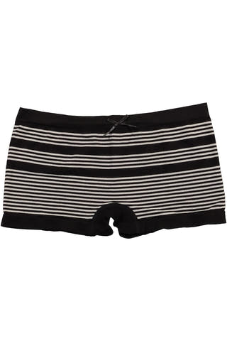 Mamia Black Stripe Seamless Boyshort