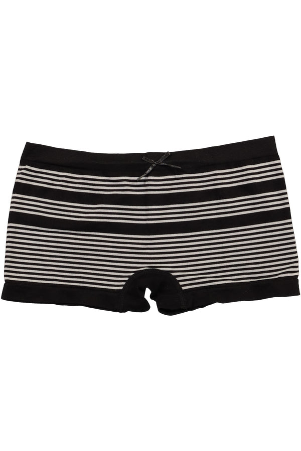 Mamia Black Stripe Seamless Boyshort