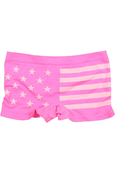 Mamia Pink Stars & Stripes Seamless Boyshort