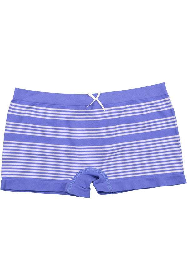 Mamia Purple Stripe Seamless Boyshort