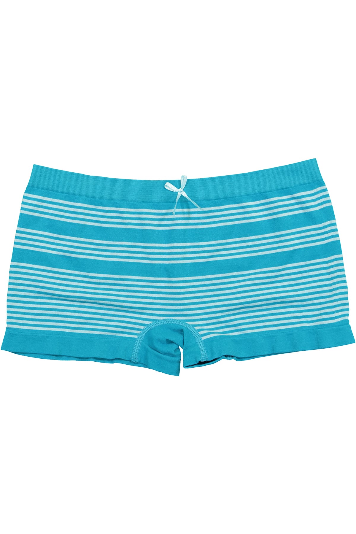 Mamia Teal Stripe Seamless Boyshort