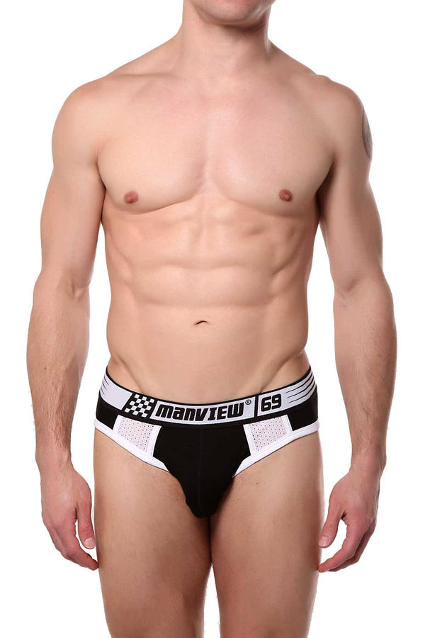 Manview Black 69 Racer Jock-Brief