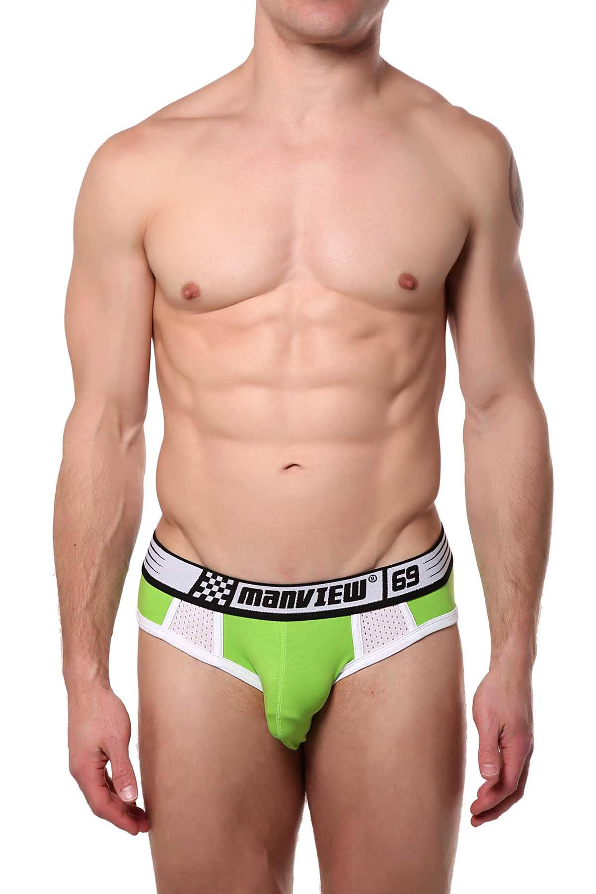 Manview Green 69 Racer Brief