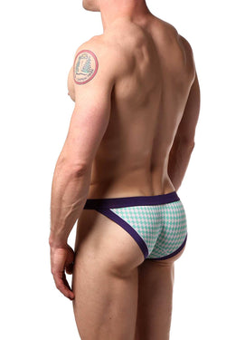 Manview Purple Checkered Mini-Brief thumbnail 2