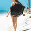 Mapale Black Cold Shoulder Shortie Beach Dress
