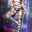 Mapale Black Hearts Wrap-Up Wet-Look Set