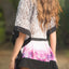 Mapale Leopard Print V-Neck Kimono Cover-Up