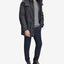 Marc New York Mixed-media Parka With Removable Hood Charcoal Gray