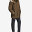Marc New York Mixed-media Parka With Removable Hood Moss Green