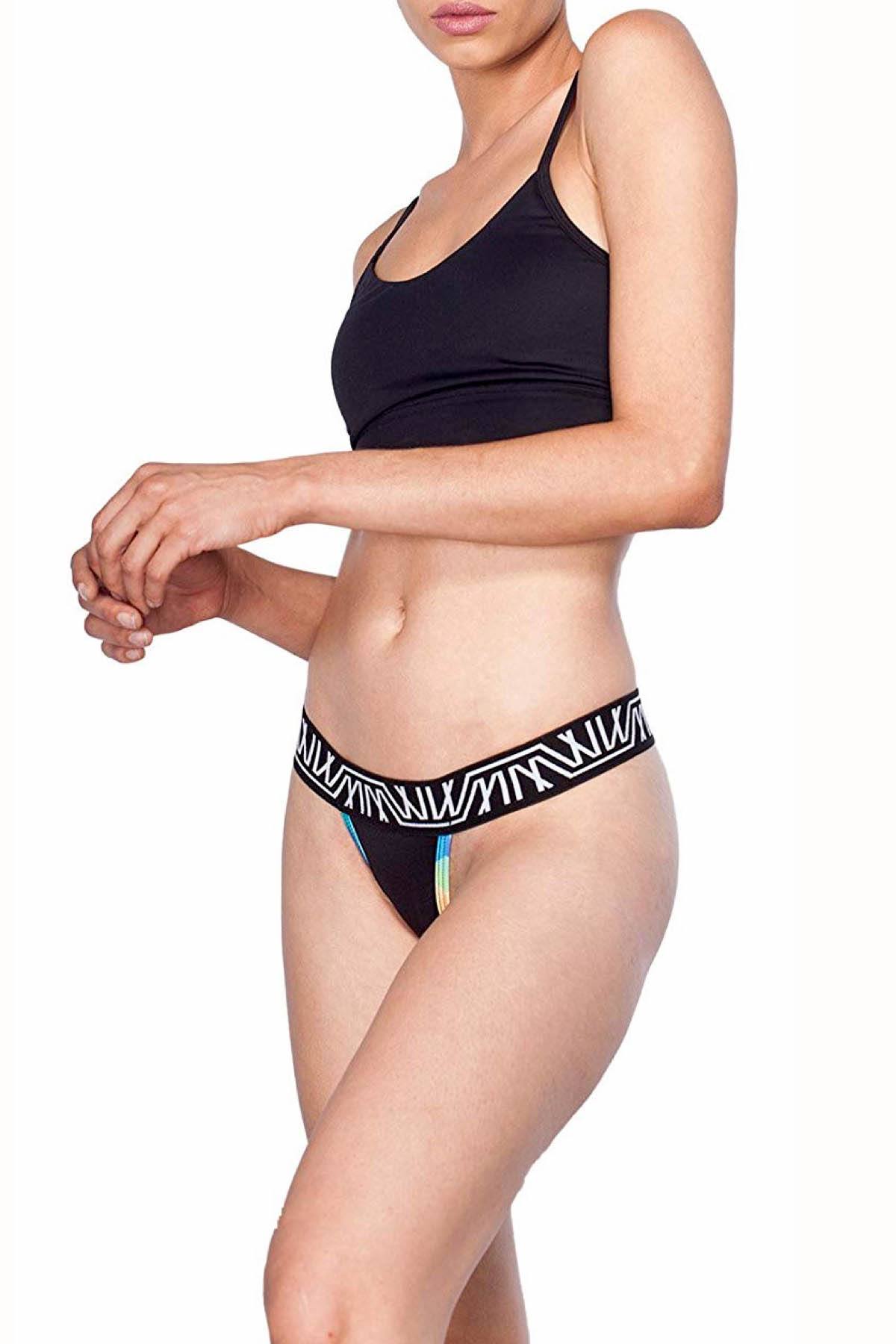 Marco Marco Black Rubix MM Thong