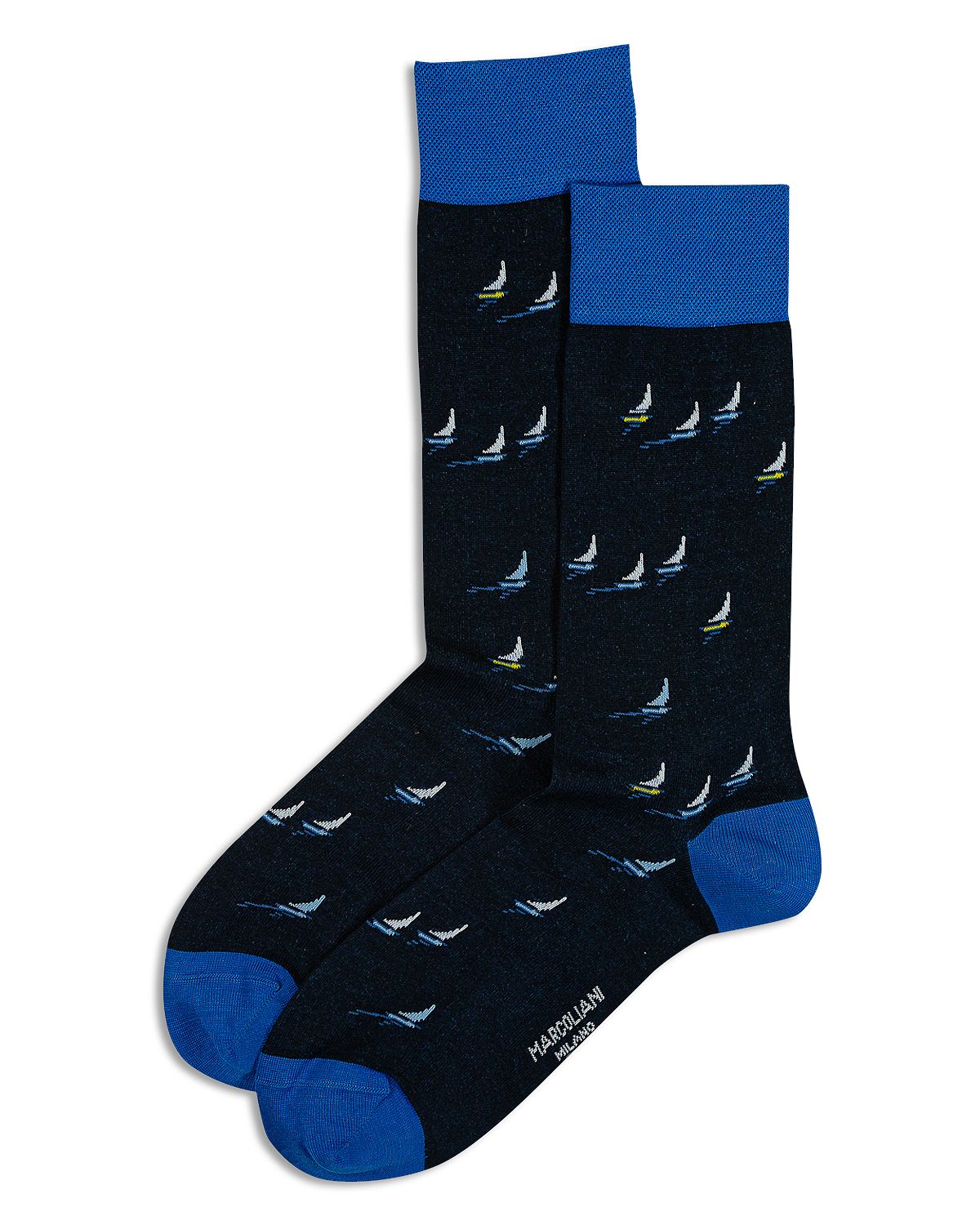 Marcoliani Regatta Sailboat Socks Navy