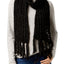 Marcus Adler Black Ultra-Soft Boucle Oblong Scarf