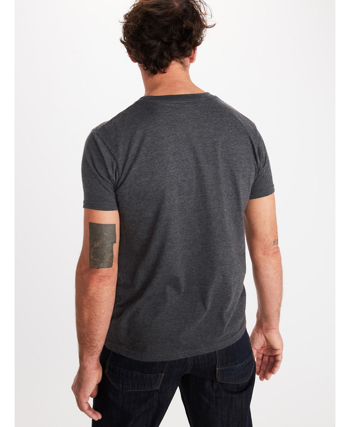 Marmot Mountain Peaks Tee Short Sleeve Charcoal Heather