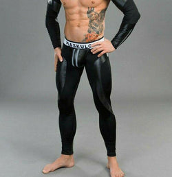Maskulo Black Fetish Backless Bottomless Leggings thumbnail 2