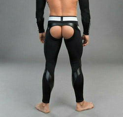 Maskulo Black Fetish Backless Bottomless Leggings thumbnail 3