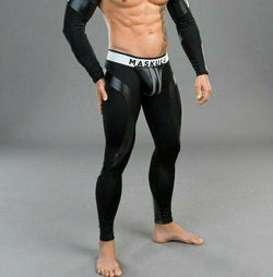 Maskulo Black Fetish Backless Bottomless Leggings thumbnail 1