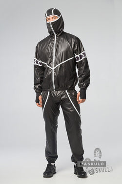 Maskulo Black Fetish Windbreaker Jacket thumbnail 1