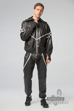 Maskulo Black Fetish Windbreaker Jacket thumbnail 2