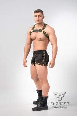 Maskulo Camo Snapped Jogging Shorts thumbnail 2