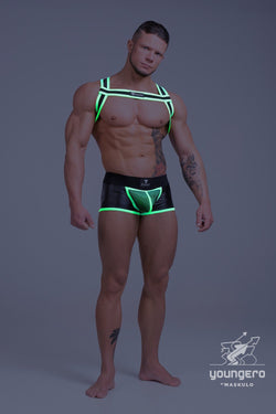 Maskulo Green Bulldog Elastic Harness thumbnail 3
