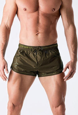 Maskulo Olive Beguard 3-pockets Swim Short thumbnail 1